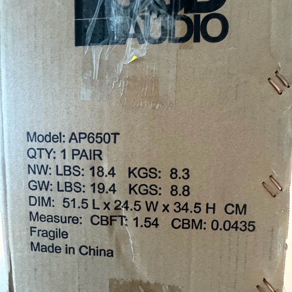 Outdoor speakers